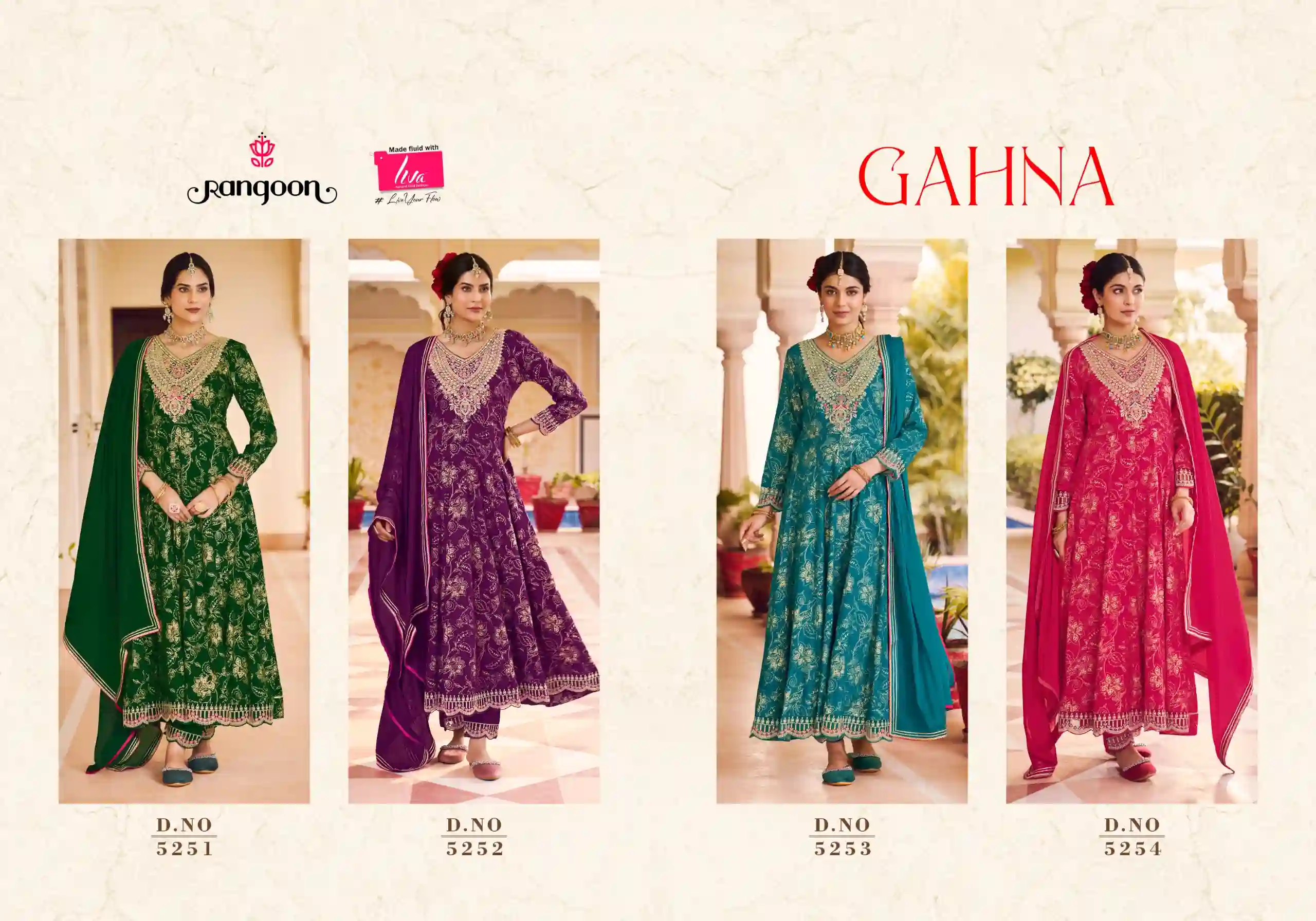 Rangoon Gahna Rayon Print Wholesale Readymade Salwar Suit Catalog — Wholesale Salwar Suits, Rangoon wholesale from Surat - Gallery Image 3